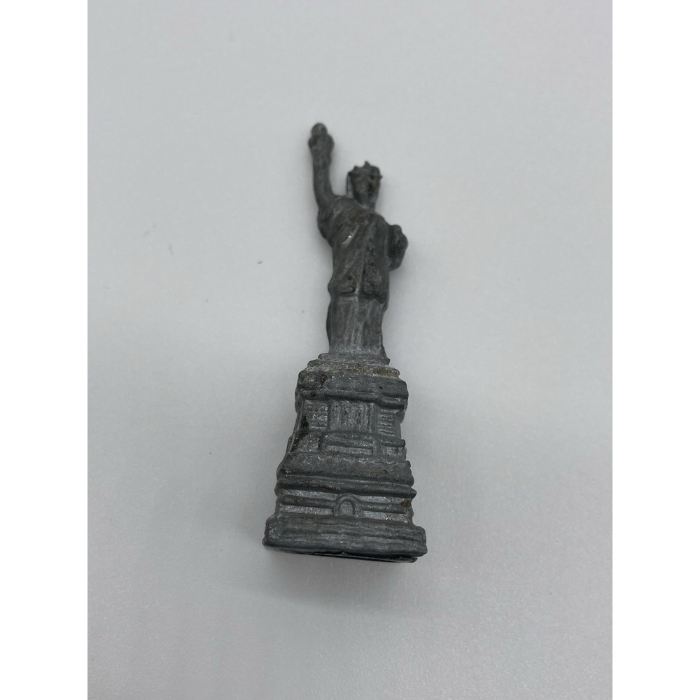 Vintage Souvenir or Toy Diecast Metal Statue Of Liberty Figure 3"